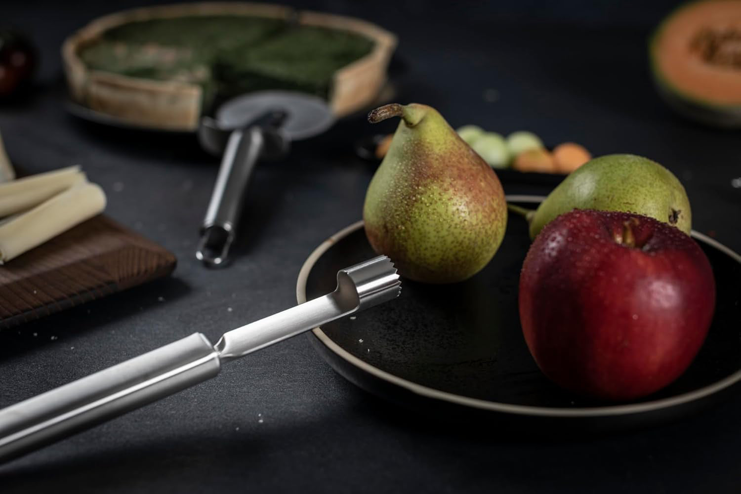 Kuhn Rikon Essential Pizza Cutter with Sharp Stainless Steel Wheel