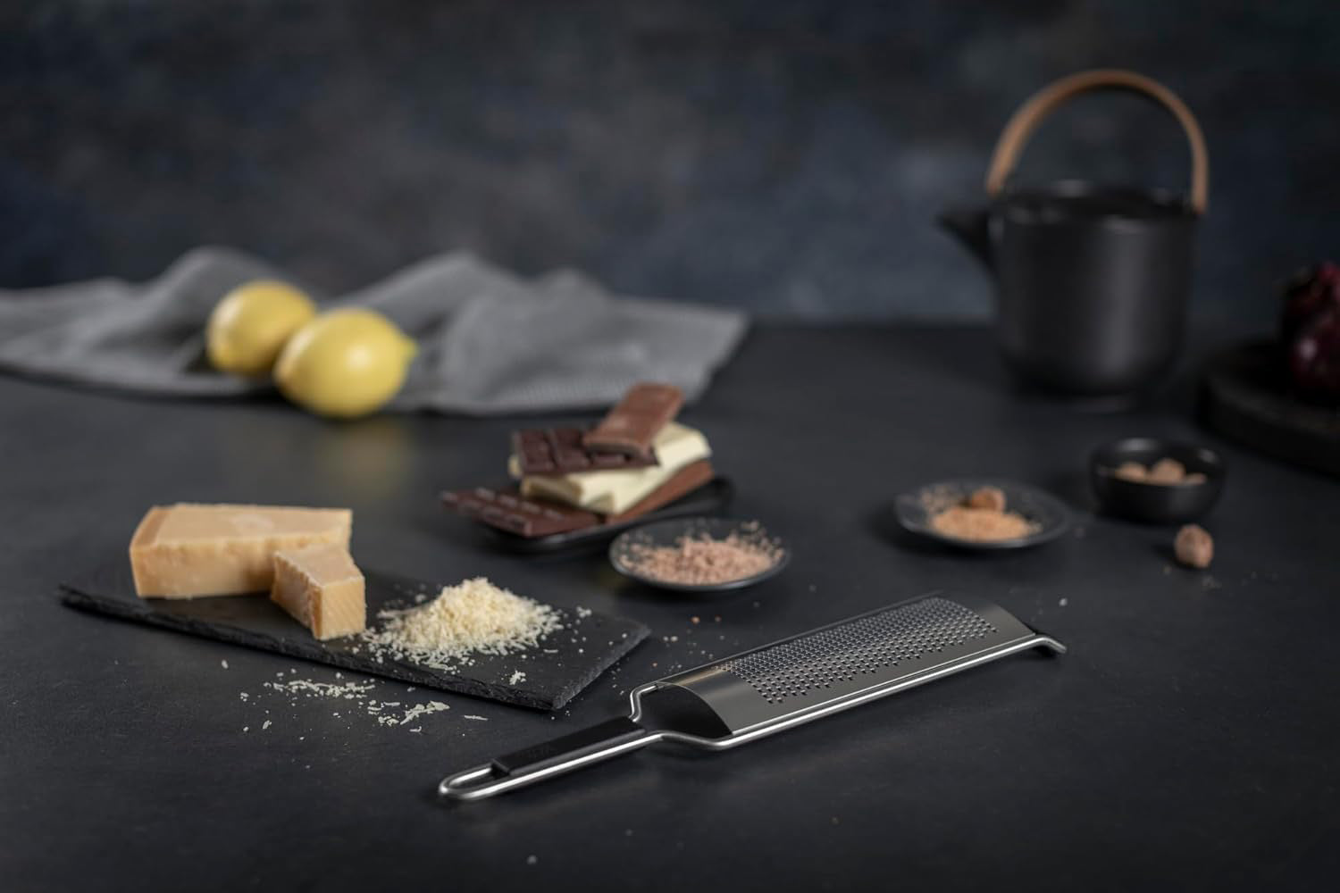 Kuhn Rikon Essential Fine Grater with Ultra-Sharp Stainless Steel Blade for Cheese, Citrus Zest, & Spices