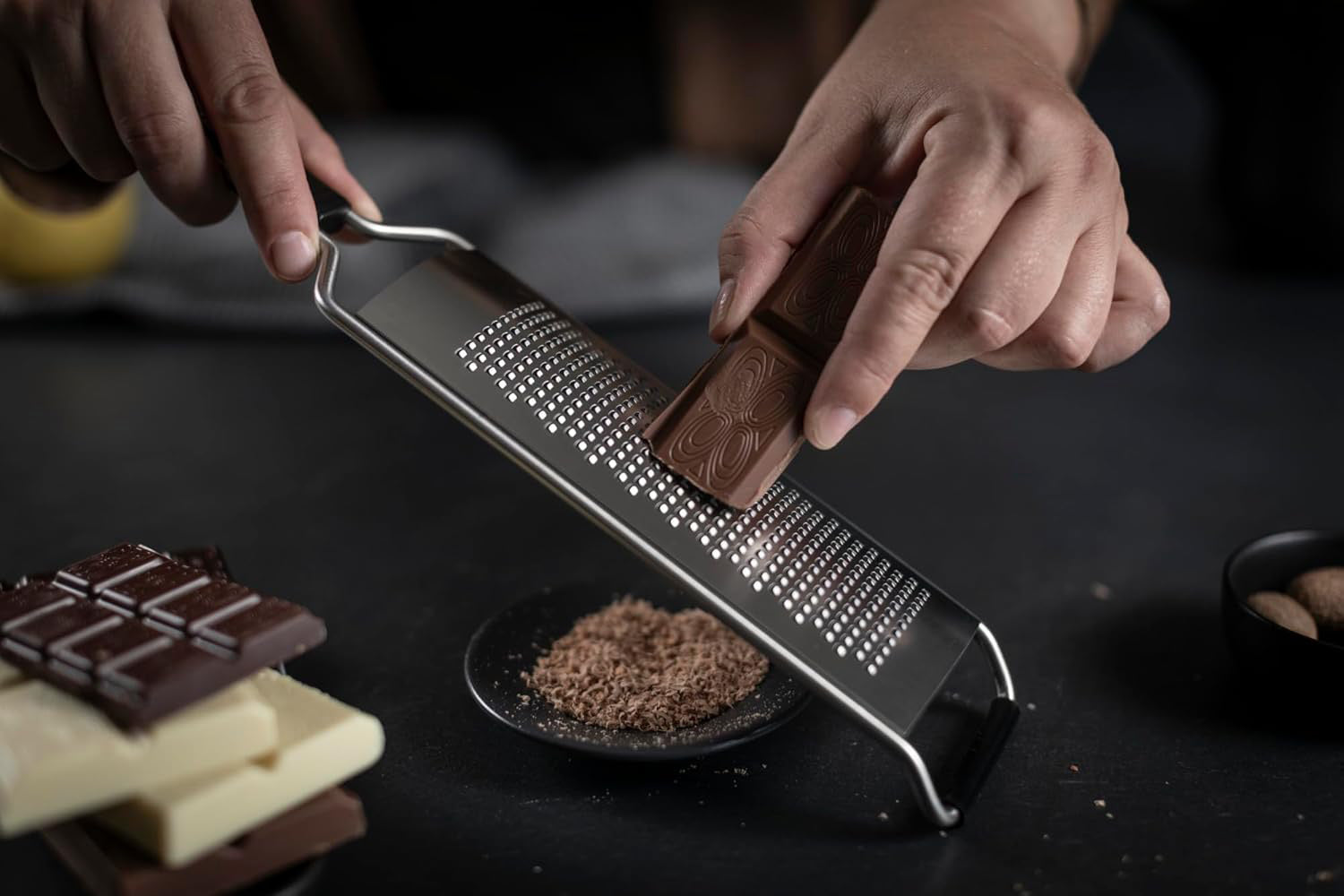 Kuhn Rikon Essential Fine Grater with Ultra-Sharp Stainless Steel Blade for Cheese, Citrus Zest, & Spices