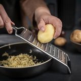 Kuhn Rikon Essential Coarse Grater with Ultra-Sharp Stainless Steel Blade for Vegetables, Cheese & Potatoes