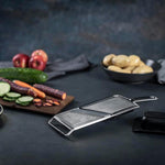 Kuhn Rikon Essential Mandoline Slicer with Adjustable Stainless Steel Blade for Vegetables & Fruit