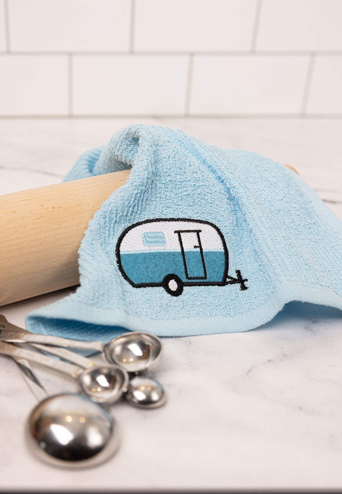 MU Kitchen Scrubsy Dish Cloth and Scrubber, Set of 2, Camper