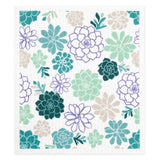 MU Kitchen Sponge Cloth, Set of 2 Dish Cloths, Succulents