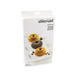 Silikomart Mini Raggio Silicone Mold, Flexible Tray Creates 6 Rounded Desserts or Cakes with Ribbed Detail