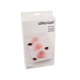 Silikomart Mini Gemma Silicone Mold, Flexible Tray Creates 6 Textured Gemstone-Shaped Desserts