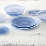 Fortessa La Jolla Glass 16 Piece Dinnerware Set, Service for 4, Ink
