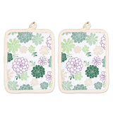 MU Kitchen Designer Potholder, Set of 2, Succulents