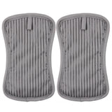 MU Kitchen Silicone Potholder, Set of 2, Steel