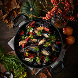 Scanpan Classic 4.5 Quart Low Sauce Pot With Lid, 10.25 Inch