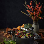 Scanpan Classic 4.5 Quart Low Sauce Pot With Lid, 10.25 Inch