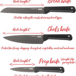 Kuhn Rikon ICED Chef's Knife 6.3-Inch, Ice Hardened German Stainless Blade