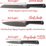 Kuhn Rikon ICED Chef's Knife 6.3-Inch, Ice Hardened German Stainless Blade