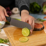 Kuhn Rikon ICED Santoku Knife 6.3-Inch, Ice Hardened German Stainless Blade