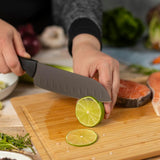 Kuhn Rikon ICED Santoku Knife 6.3-Inch, Ice Hardened German Stainless Blade