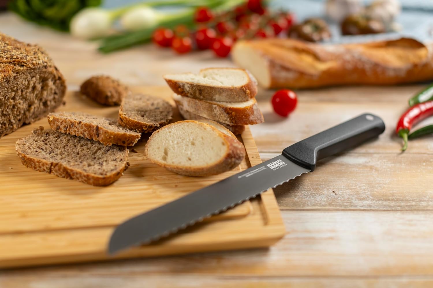 Kuhn Rikon ICED Bread Knife 7.87-Inch, Ice Hardened German Stainless Blade