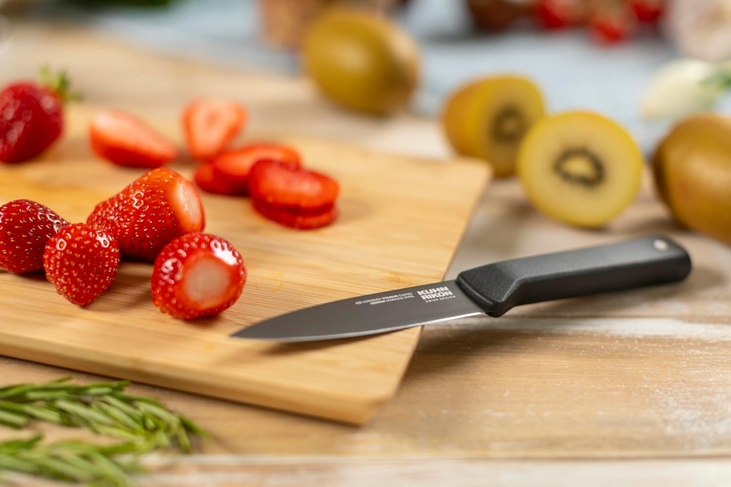 Kuhn Rikon ICED Paring Knife 3.5-Inch, Ice Hardened German Stainless Blade
