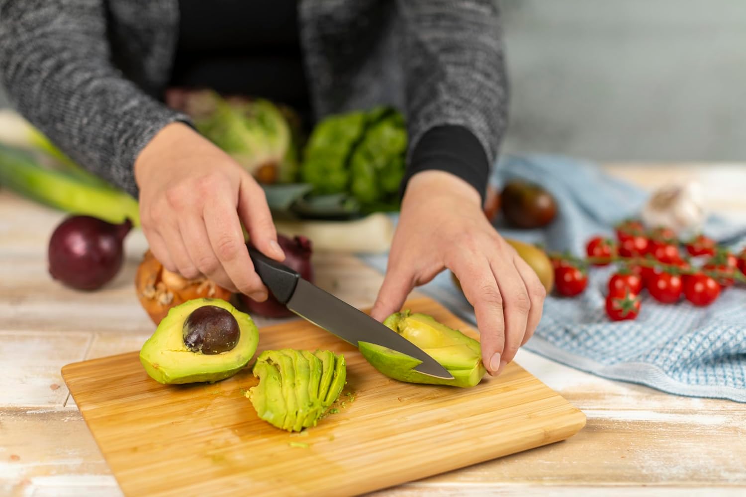 Kuhn Rikon ICED Straight Utility Knife 5.12-Inch, Ice Hardened German Stainless Blade