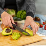 Kuhn Rikon ICED Straight Utility Knife 5.12-Inch, Ice Hardened German Stainless Blade