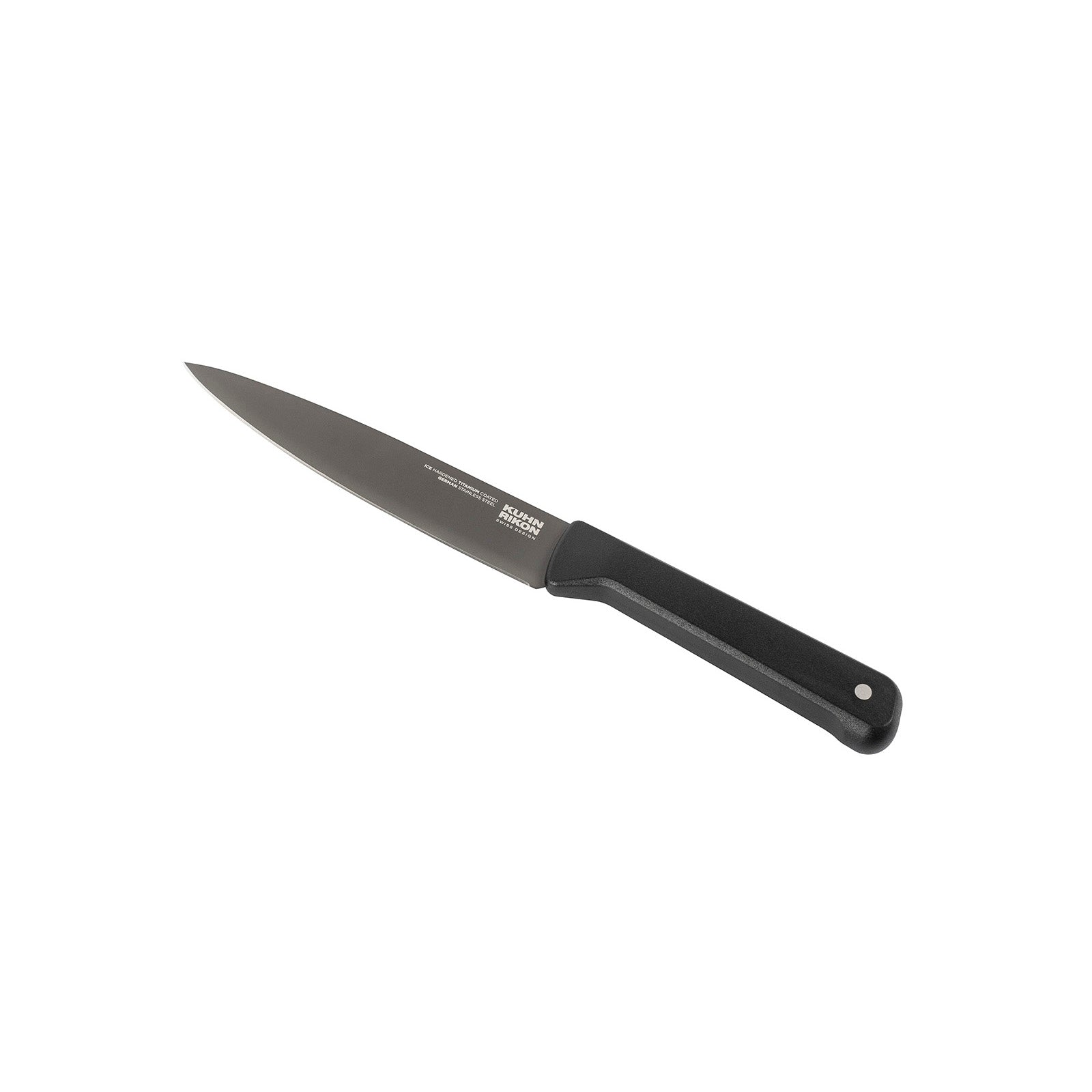 Kuhn Rikon ICED Straight Utility Knife 5.12-Inch, Ice Hardened German Stainless Blade