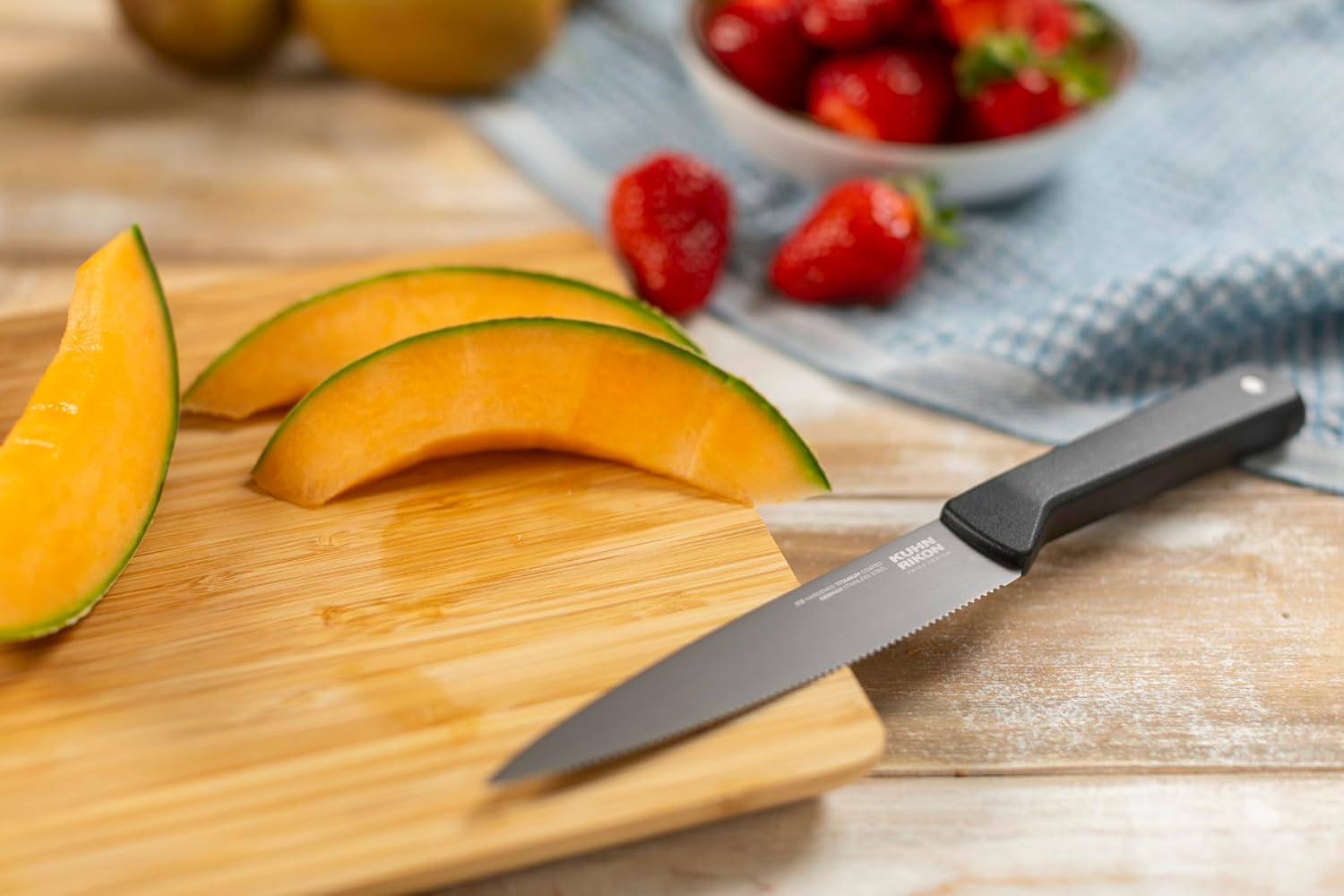 Kuhn Rikon ICED Serrated Utility Knife 5.12-Inch, Ice Hardened German Stainless Blade