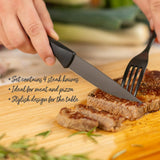Kuhn Rikon ICED Steak Knife 4.13-Inch, Set of 4, Ice Hardened German Stainless Blade