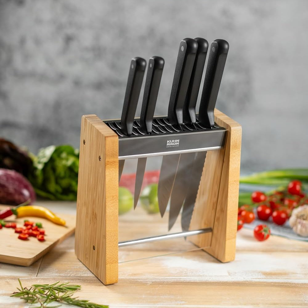 Kuhn Rikon ICED Bamboo Knife Block