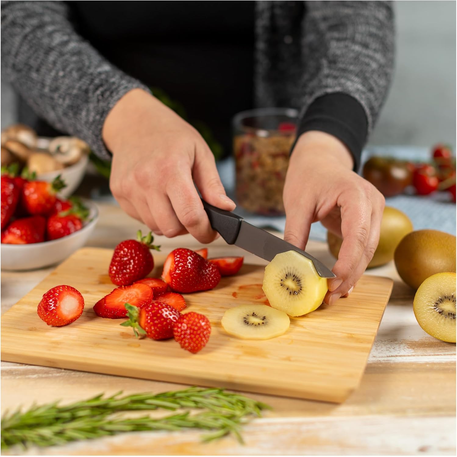 Kuhn Rikon ICED Bamboo Cutting Board, 11.4-Inch x 8.3-Inch, Small