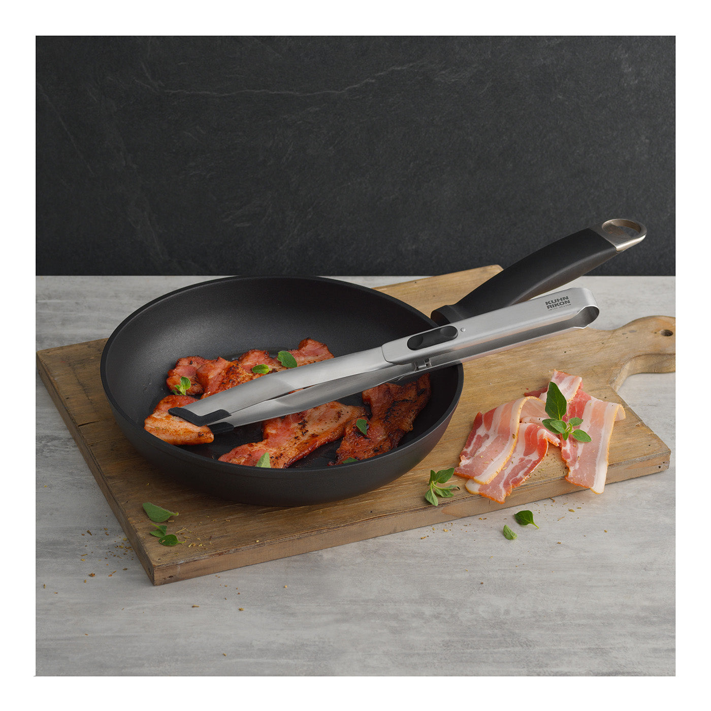 Kuhn Rikon SoftEdge Stainless Steel Locking Tweezer Tongs, 12-Inch, Red