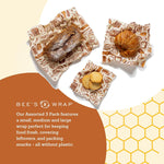 Bee's Wrap Reusable Beeswax Food Wraps, Assorted 3-Pack, Bakery Lane