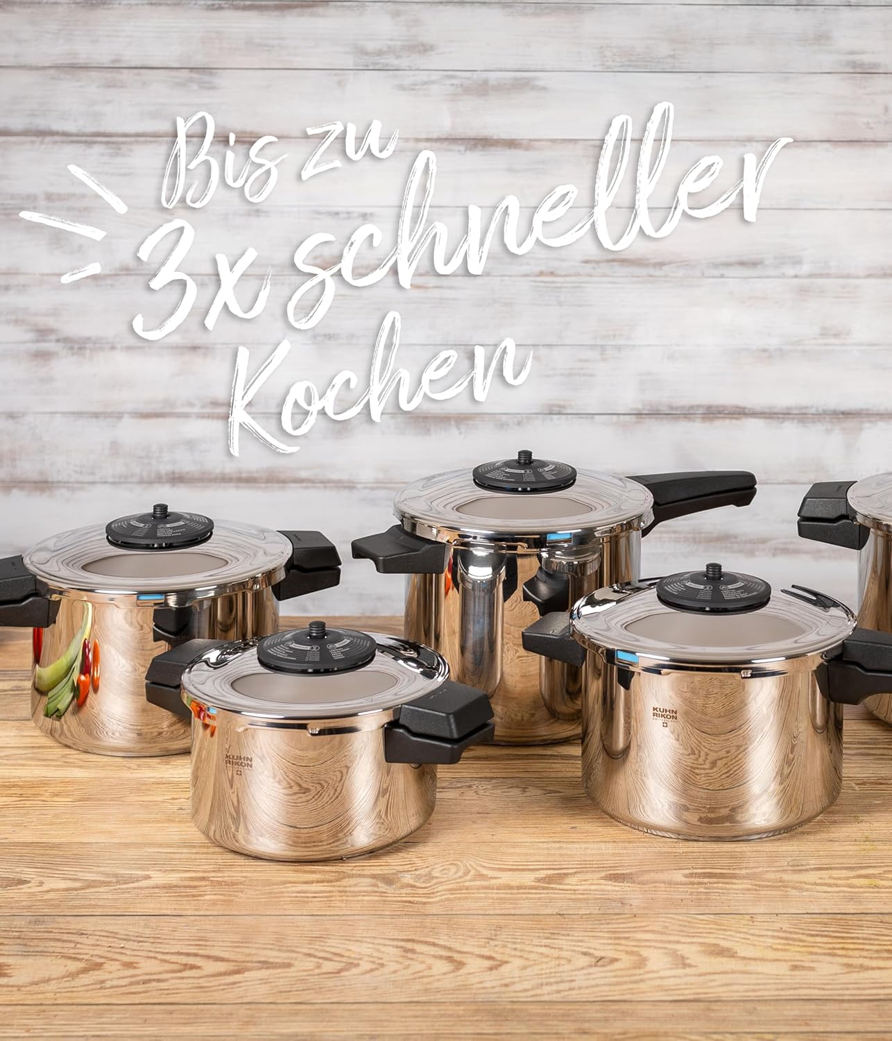 Kuhn Rikon Duromatic Classic Neo Long handle Stovetop Pressure Cooker, 5.3-Quart