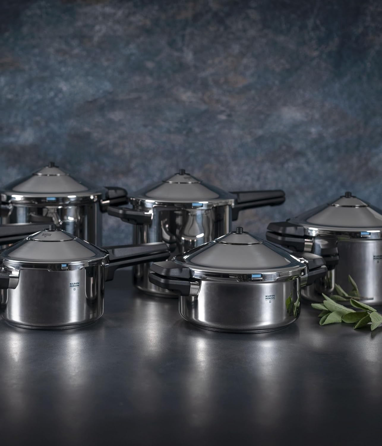 Kuhn Rikon Duromatic INOX Dual handle Stovetop Pressure Cooker, 5.3-Quart