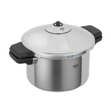 Kuhn Rikon Duromatic INOX Dual handle Stovetop Pressure Cooker, 5.3-Quart