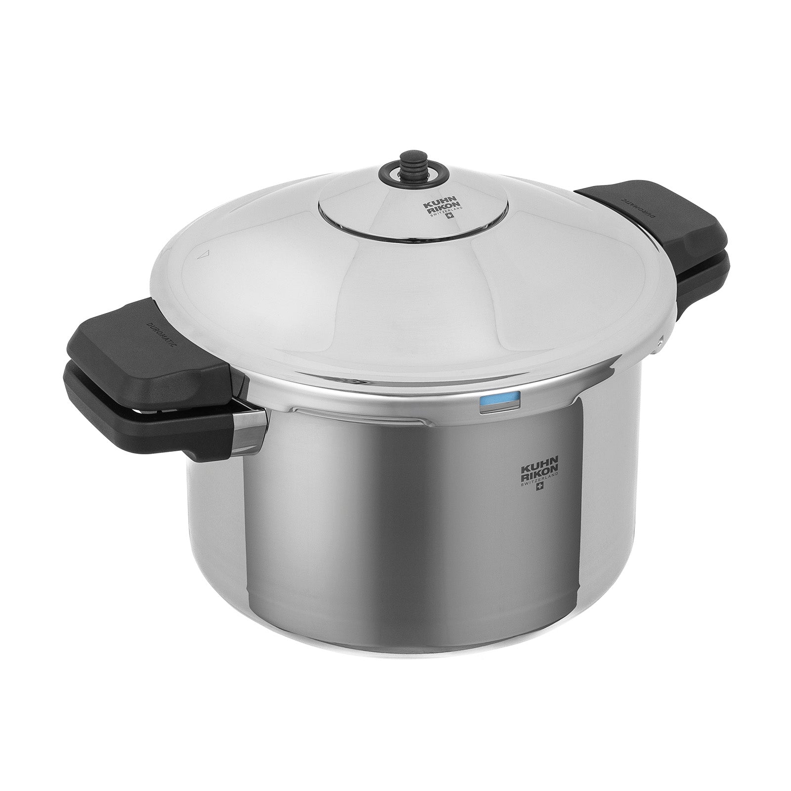 Kuhn Rikon Duromatic INOX Dual handle Stovetop Pressure Cooker, 5.3-Quart