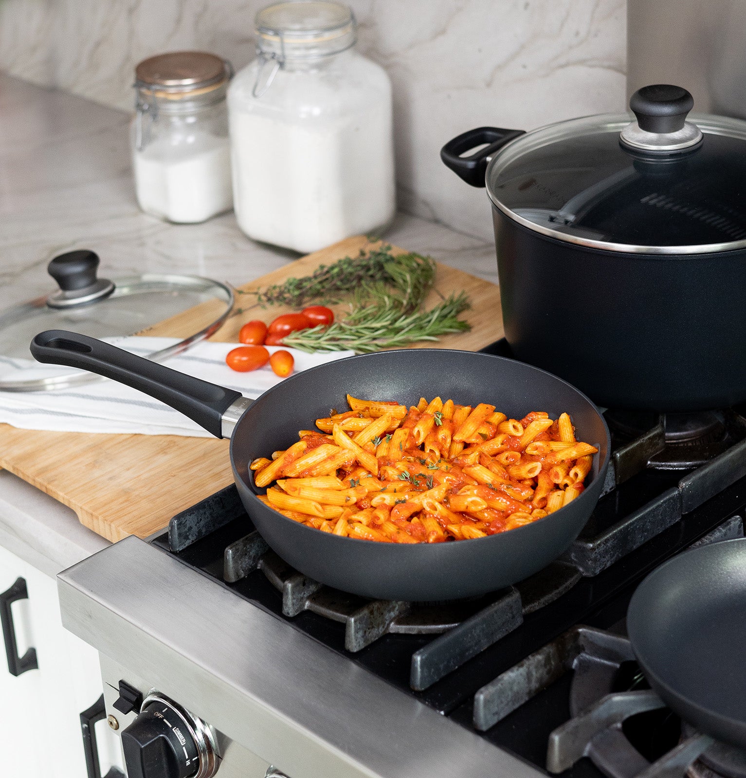 Scanpan Classic 12 Inch Chef Pan with Glass Lid