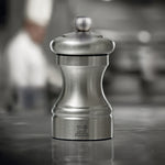 Peugeot Bistro Zirlon Salt Mill, 4-Inch, Stainless Steel