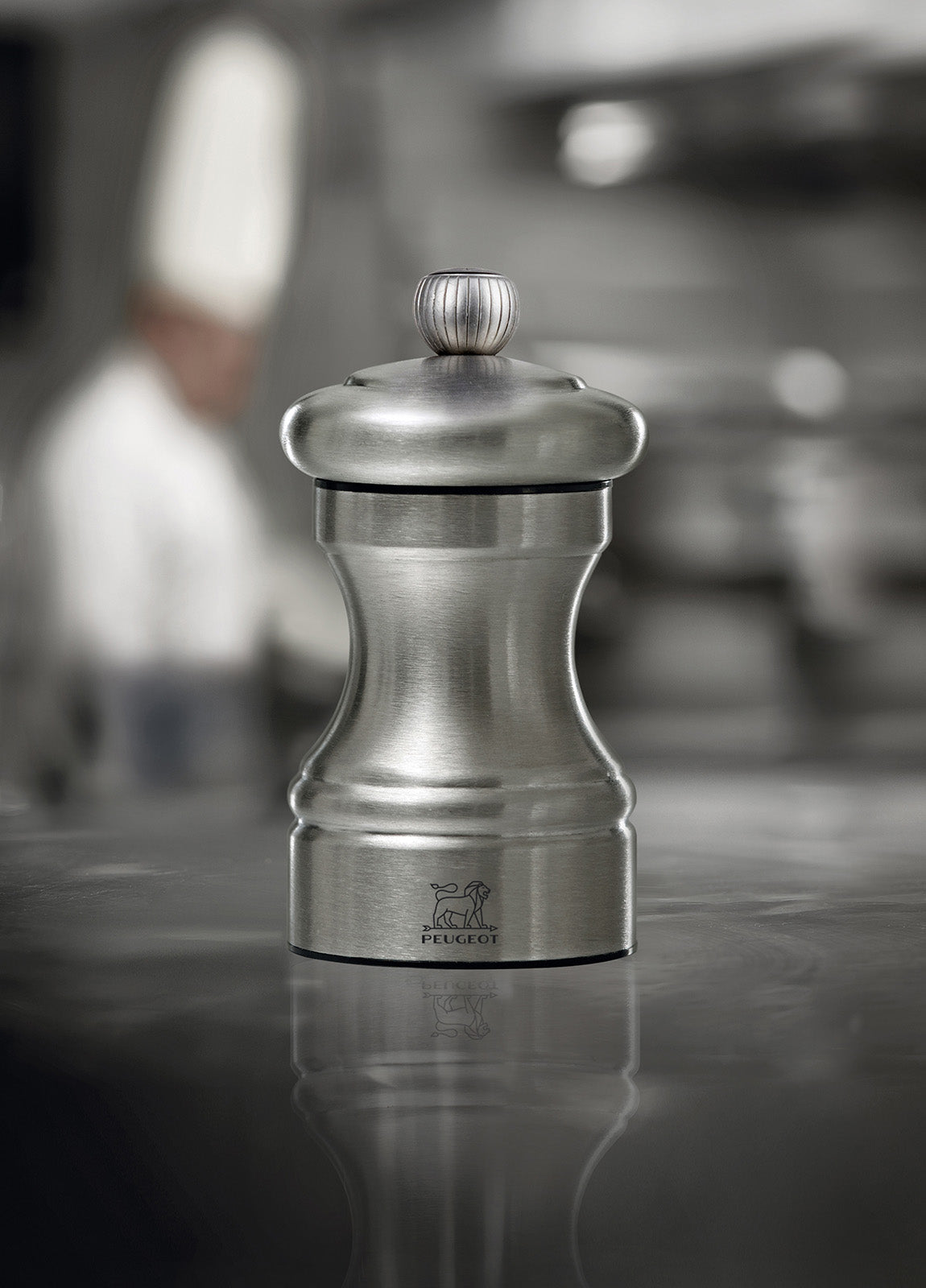 Peugeot Bistro Zirlon Salt Mill, 4-Inch, Stainless Steel
