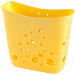 Hutzler Sponge Station In Sink Sponge Caddy w/Drain Holes, Yellow