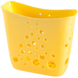 Hutzler Sponge Station In Sink Sponge Caddy w/Drain Holes, Yellow