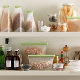 Lekue Silicone Reusable Bags, Airtight for Sous Vide Cooking & Storage, Set of 3