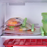 Lekue Reusable Silicone Flat Bags, Airtight for Storage, Set of 3