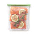 Lekue Reusable Silicone Flat Bags, Airtight for Storage, 51 oz, Large