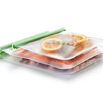 Lekue Reusable Silicone Flat Bags, Airtight for Storage, 51 oz, Large