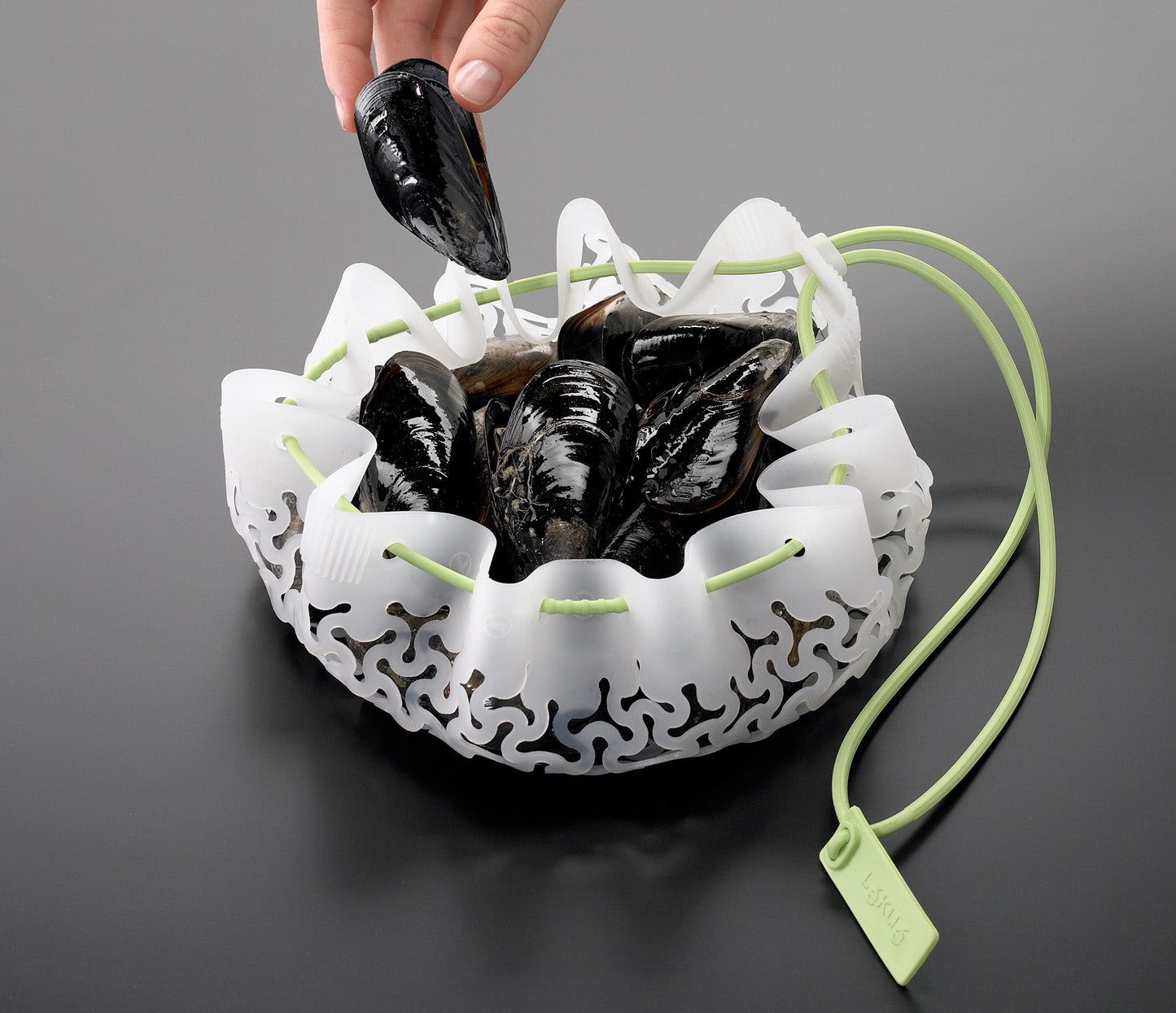 Lekue Cooking Mesh Boiling Bag Silicone, Clear