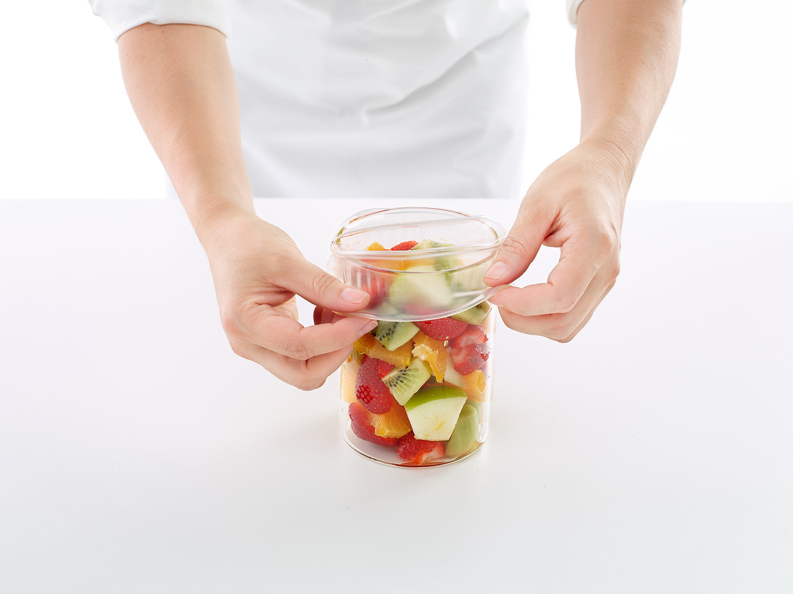 Lekue Reusable Flexible Strech Top Lid, Platinum Silicone, 10.2"