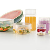 Lekue Reusable Flexible Strech Top Lid, Platinum Silicone, 8"
