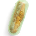 Lekue Reusable Sandwich & Baguette Case, Platinum Silicone, Air Tight, Sandwich