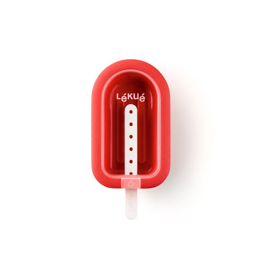 Lekue Silicone Large Ice Pop Mold, Red