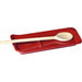 Emile Henry Made in France Ridged Spoon Rest, Burgundy Red