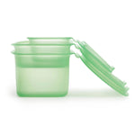 Lekue Reusable Silicone Food Storage Box, Set of 3