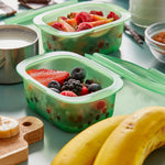 Lekue Reusable Silicone Food Storage Box, 6.75-ounce